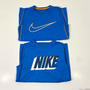 Kid’s Nike Blue Dry Fit Sleeveless Shirts Tank Top Youth Small Medium Athletic